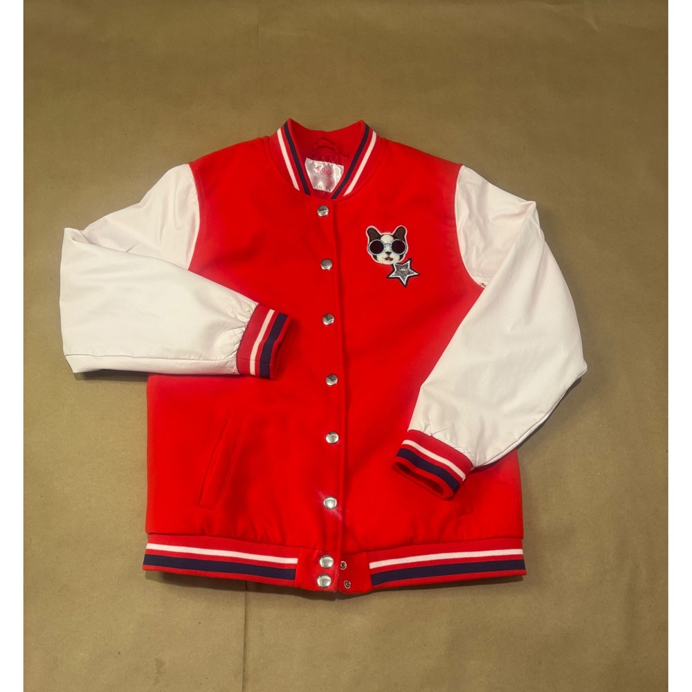 Justice‎ Red Varsity Jacket Kids Size 20